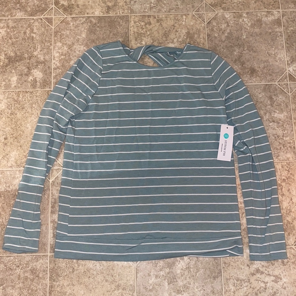 Stitch fix* Pink Clover Payson knit top M